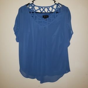 AB Studio Ladies Short Sleeve Blouse